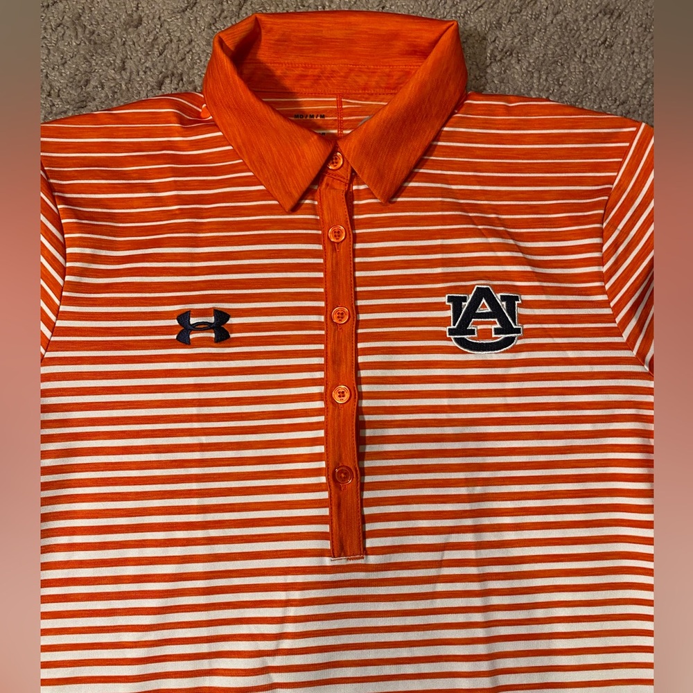 Auburn Tigers Under Armour Womens Size Medium Heat Loose Fan Gameday Ball Shirt
